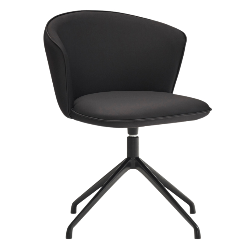 Černá koženková konferenční židle Teulat Add II. Teulat