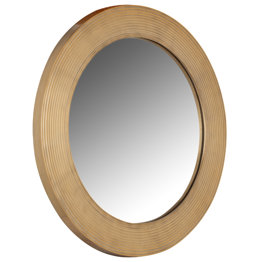 Zlaté kovové závěsné zrcadlo Richmond Morse 54 cm Richmond
