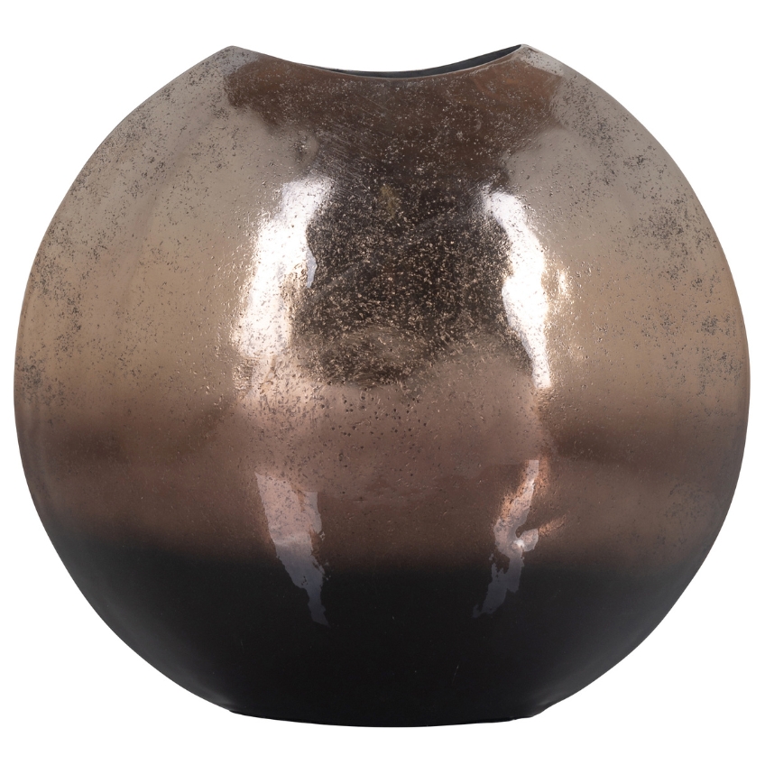 Hnědá kovová váza Richmond Fien 33 cm Richmond