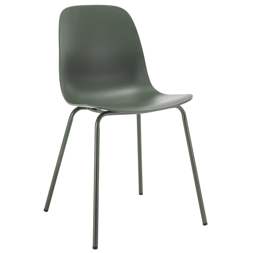 Olivově zelená plastová jídelní židle Unique Furniture Whitby Unique Furniture
