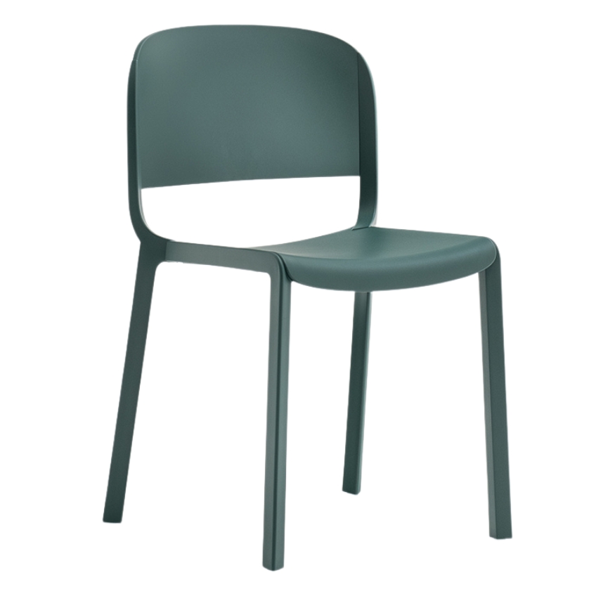 Pedrali Lahvově zelená plastová jídelní židle Dome 260 Pedrali