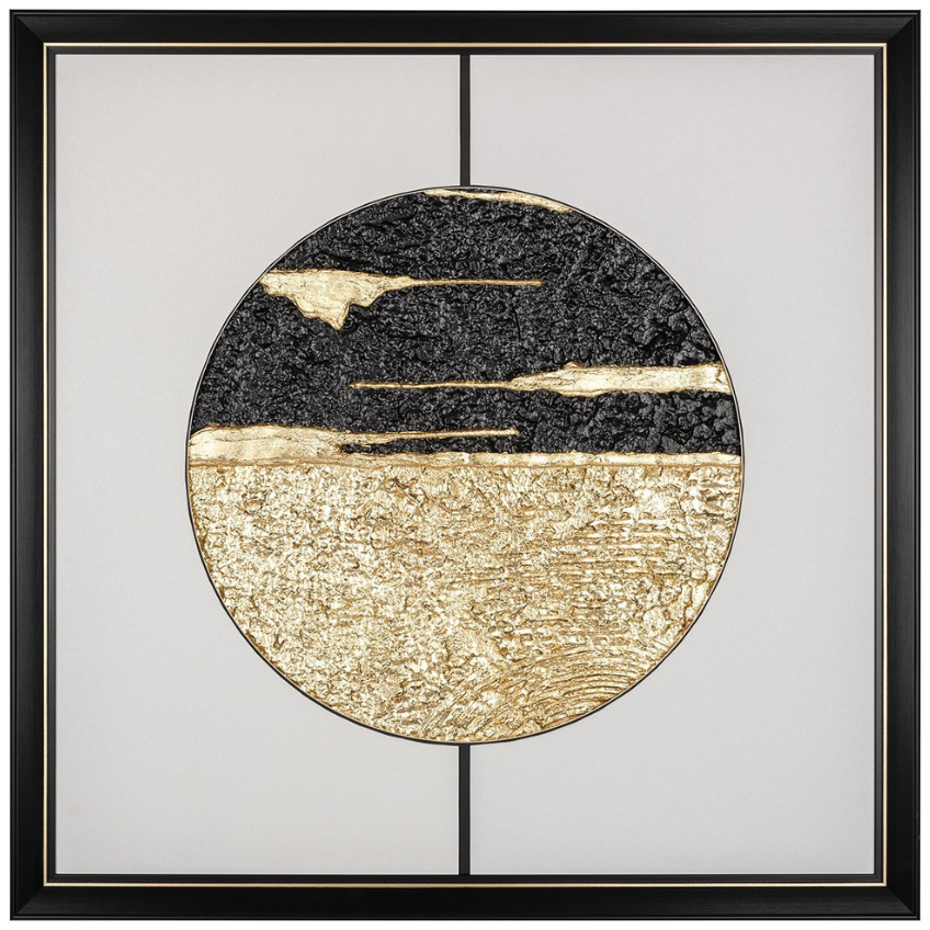 Zlato černý obraz Richmond Moon 73 x 73 cm Richmond