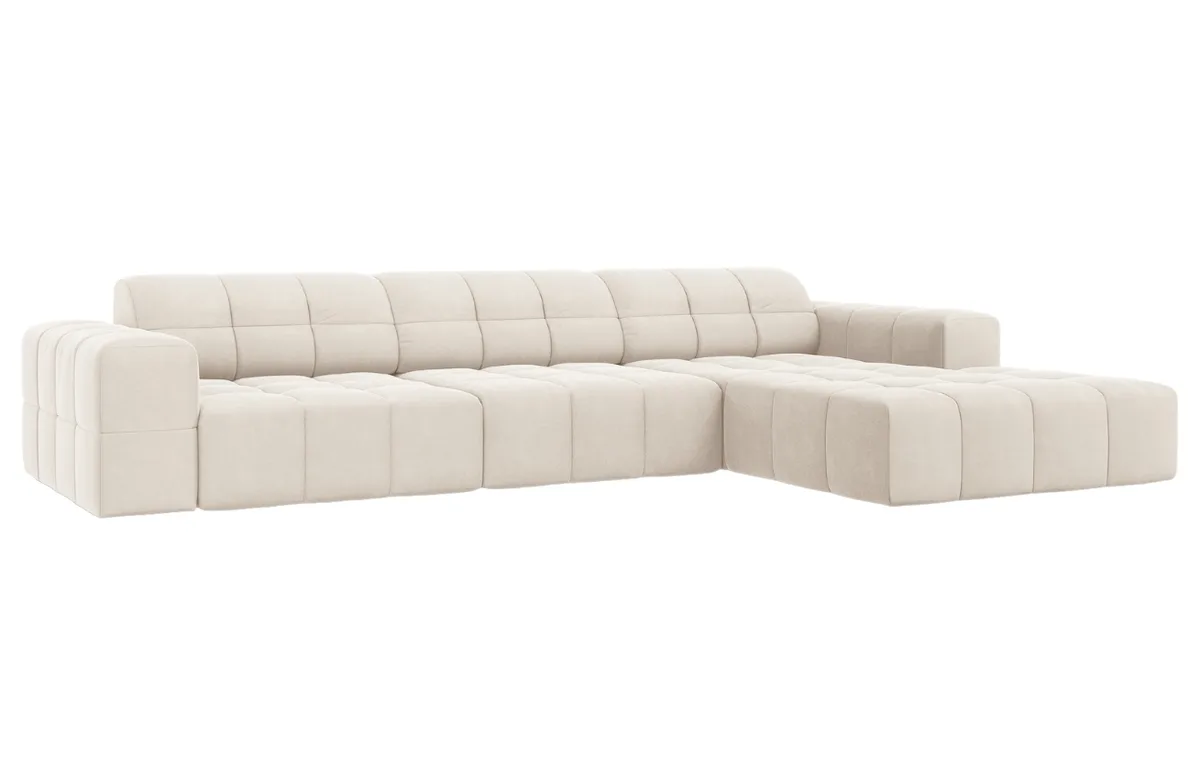 Cosmopolitan Design sametová rohová pohovka Chicago, pravá