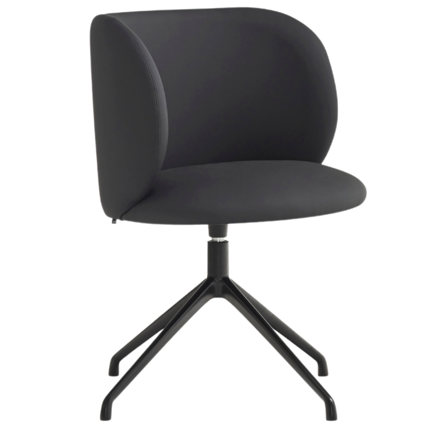 Černá koženková konferenční židle Teulat Mogi Teulat