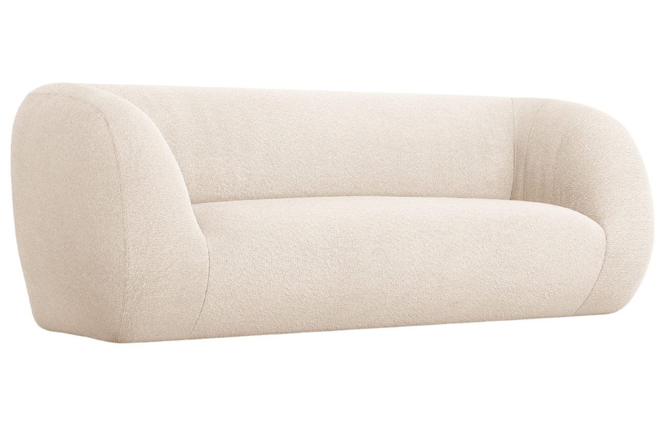 Béžová bouclé dvoumístná pohovka Cosmopolitan Design Essen 210 cm Cosmopolitan Design