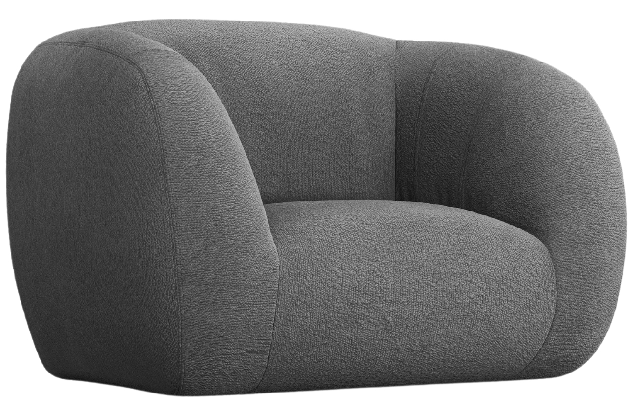 Šedé bouclé křeslo Cosmopolitan Design Essen Cosmopolitan Design
