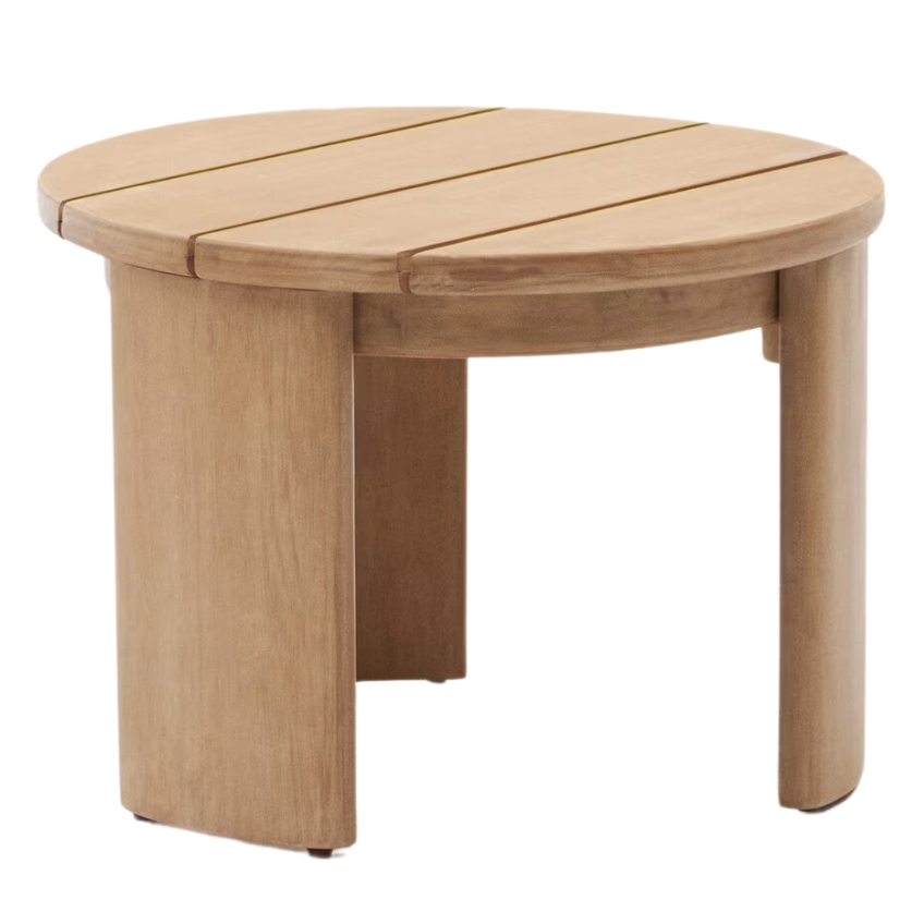 Dřevěný zahradní odkládací stolek Kave Home Xoriguer 60 cm Kave Home