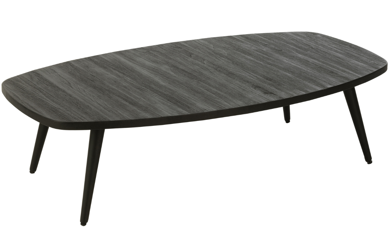 Černý dřevěný konferenční stolek J-line Takke 120 x 70 cm J-line