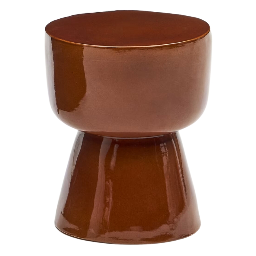 Terakotově červený zahradní stolek Kave Home Mesquida 36 cm Kave Home