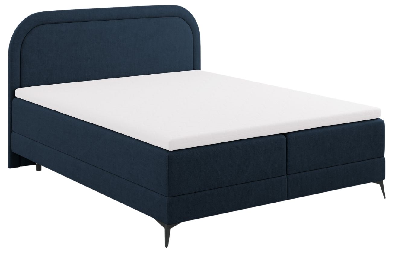 Modrá čalouněná dvoulůžková postel boxspring Cosmopolitan Design Eclipse 180 x 200 cm Cosmopolitan Design