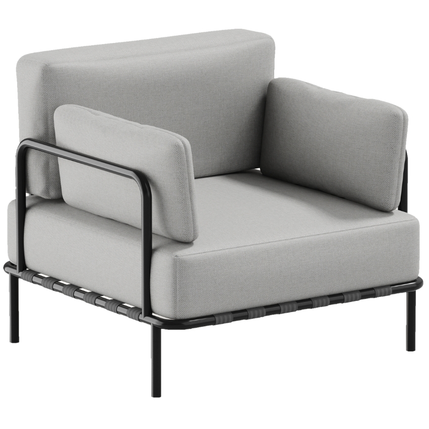 Sit Sit Světle šedé čalouněné zahradní křeslo Salve Sit Sit