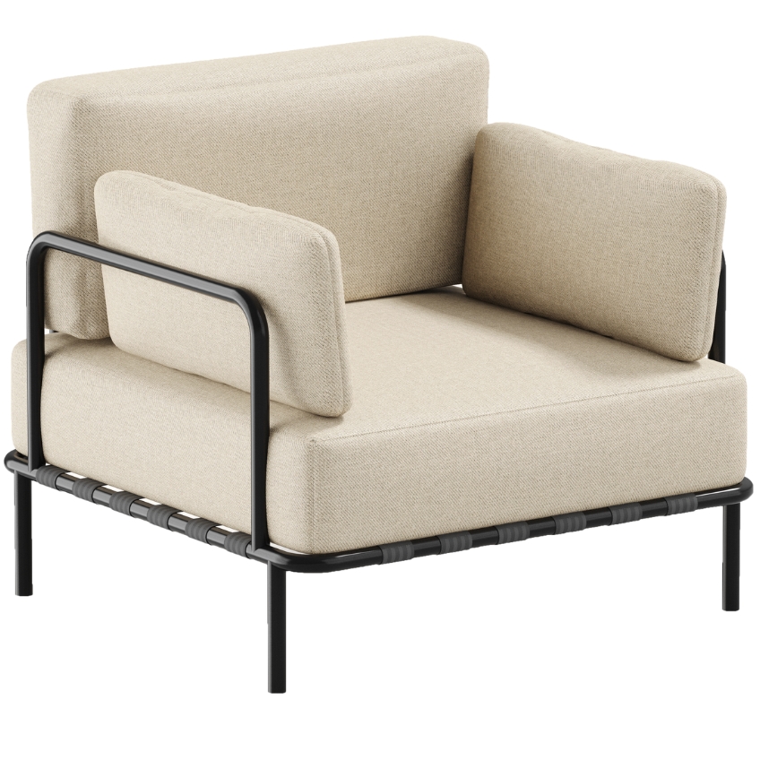 Sit Sit Béžové čalouněné zahradní křeslo Salve Sit Sit