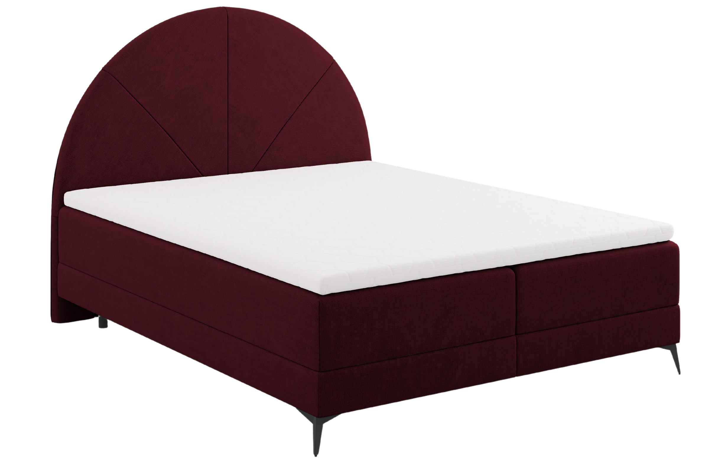 Červená čalouněná dvoulůžková postel boxspring Cosmopolitan Design Sunset 160 x 200 cm Cosmopolitan Design