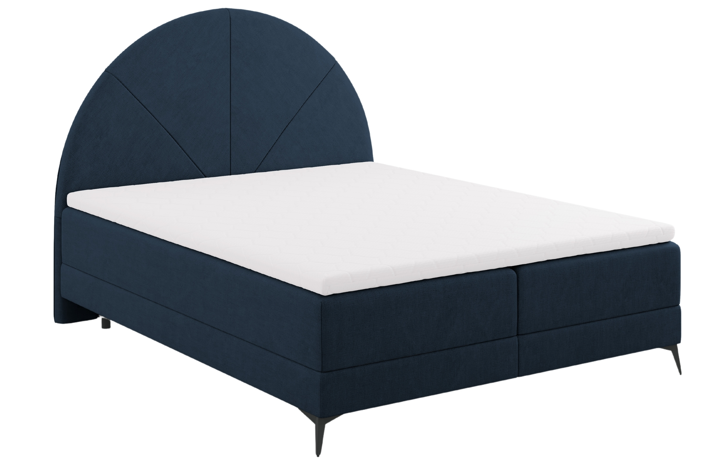 Modrá čalouněná dvoulůžková postel boxspring Cosmopolitan Design Sunset 160 x 200 cm Cosmopolitan Design