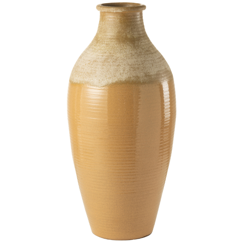Béžová keramická váza J-line Bige 38 cm J-line