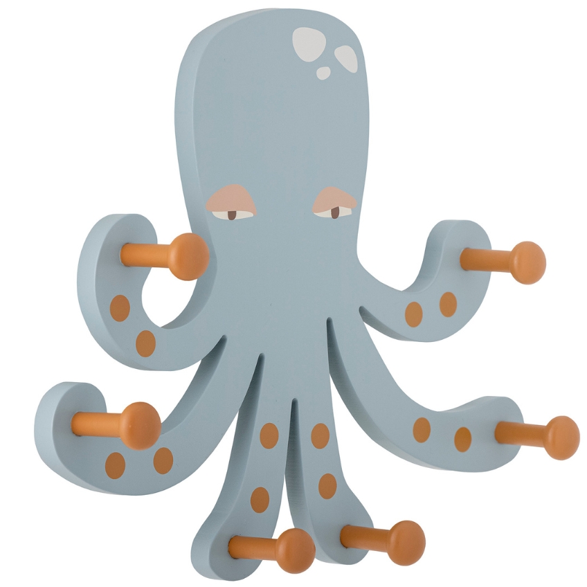 Modrý lakovaný nástěnný věšák Bloomingville Oswall Bloomingville