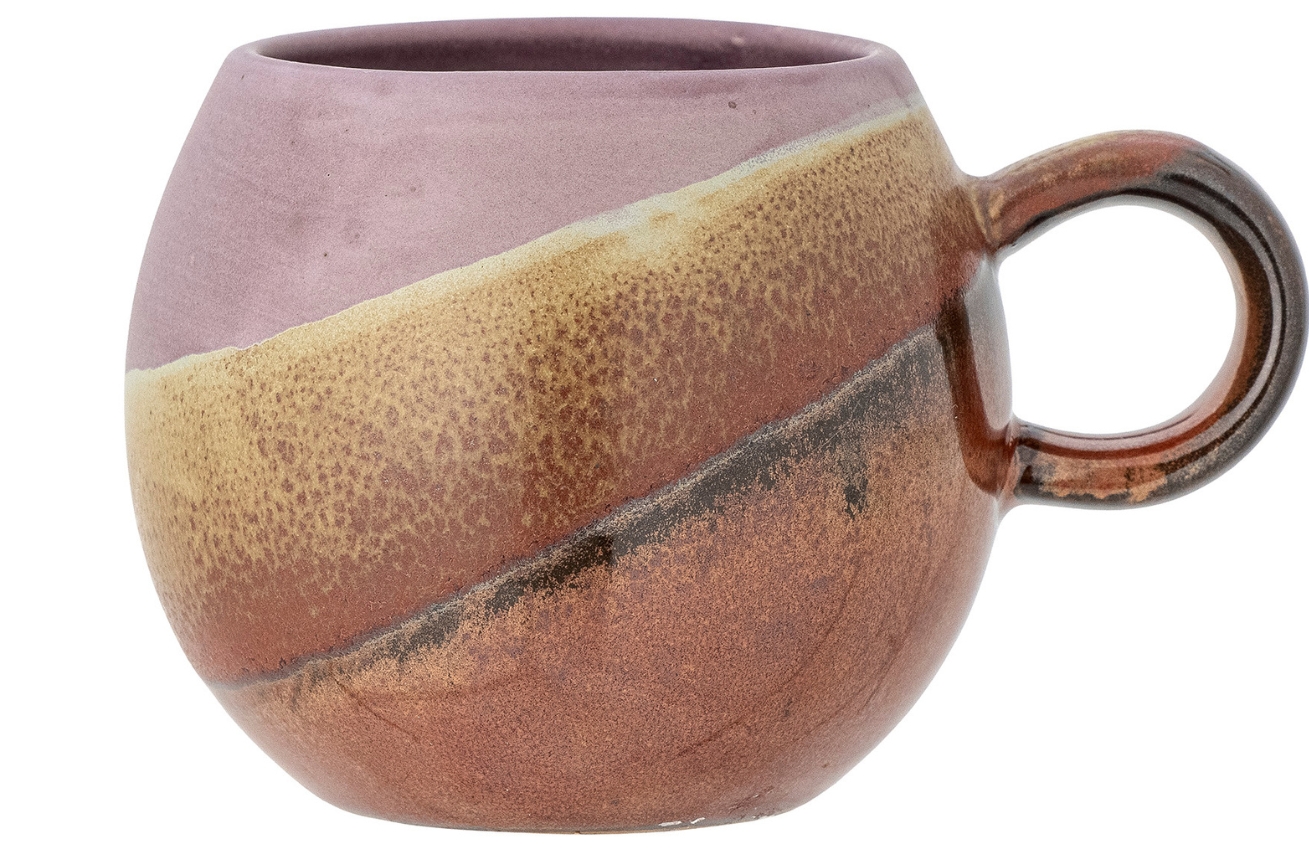 Oranžovo-růžový kameninový hrnek Bloomingville Paula 265 ml Bloomingville