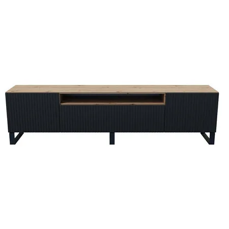 Televizní stolek RTV Remo 200 cm Černá - Dub artisan