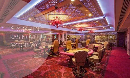 Elegantní kasinové dekorace pro luxusní hotely