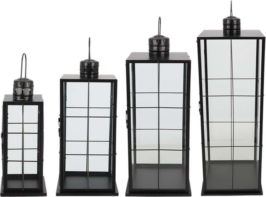 Kovová lucerna 4 ks (výška 80