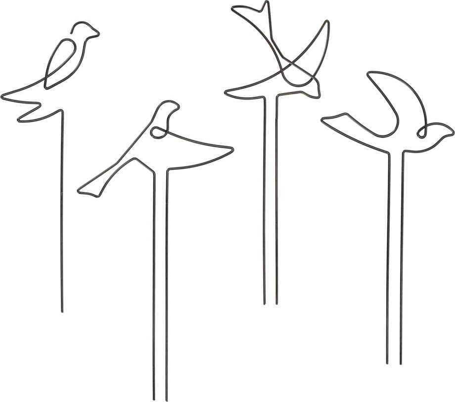 Kovová podpěra rostiln 4 ks Bird – Esschert Design Esschert Design