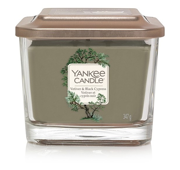 Střední vonná svíčka Yankee Candle Elevation Vetiver & Black Cypress Yankee Candle