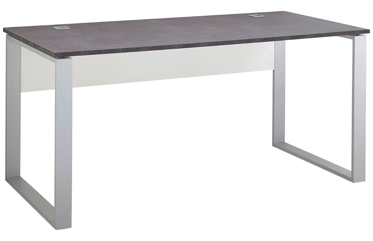 Bílo hnědý dřevěný pracovní stůl GEMA Alaine 160 x 80 cm GEMA