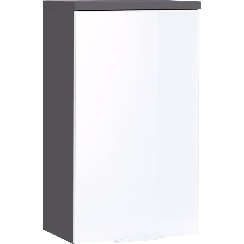 Grafitově šedo bílá závěsná koupelnová skříňka GEMA Penetra 69 x 39 cm GEMA