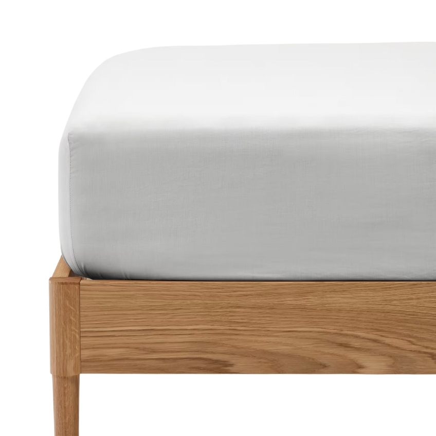 Bílé bavlněné prostěradlo Kave Home Teia 90 x 200 cm Kave Home