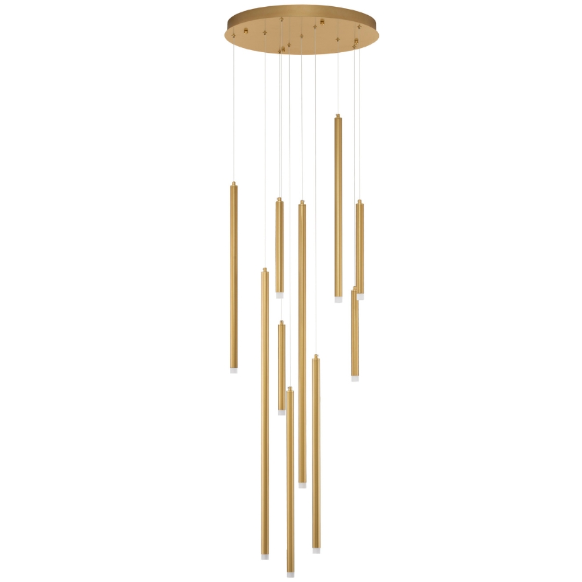 Zlaté závěsné LED světlo Nova Luce Trimle 50 cm Nova Luce