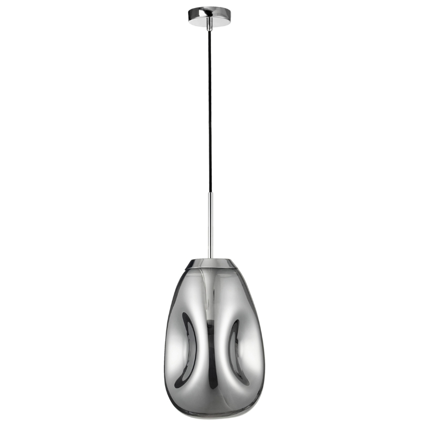 Šedé skleněné závěsné světlo Nova Luce Lava 22 cm Nova Luce