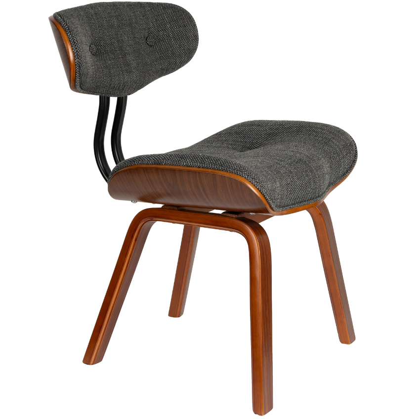 Šedá čalouněná jídelní židle DUTCHBONE BLACKWOOD Dutchbone