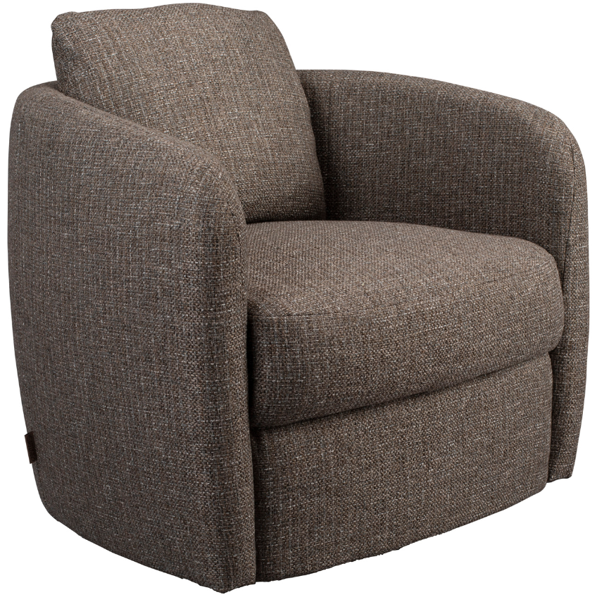 Šedé čalouněné lounge křeslo DUTCHBONE BOHO Dutchbone