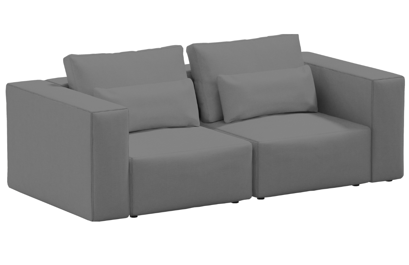 Sit Sit Šedá čalouněná dvoumístná pohovka Riposo 210 cm Sit Sit