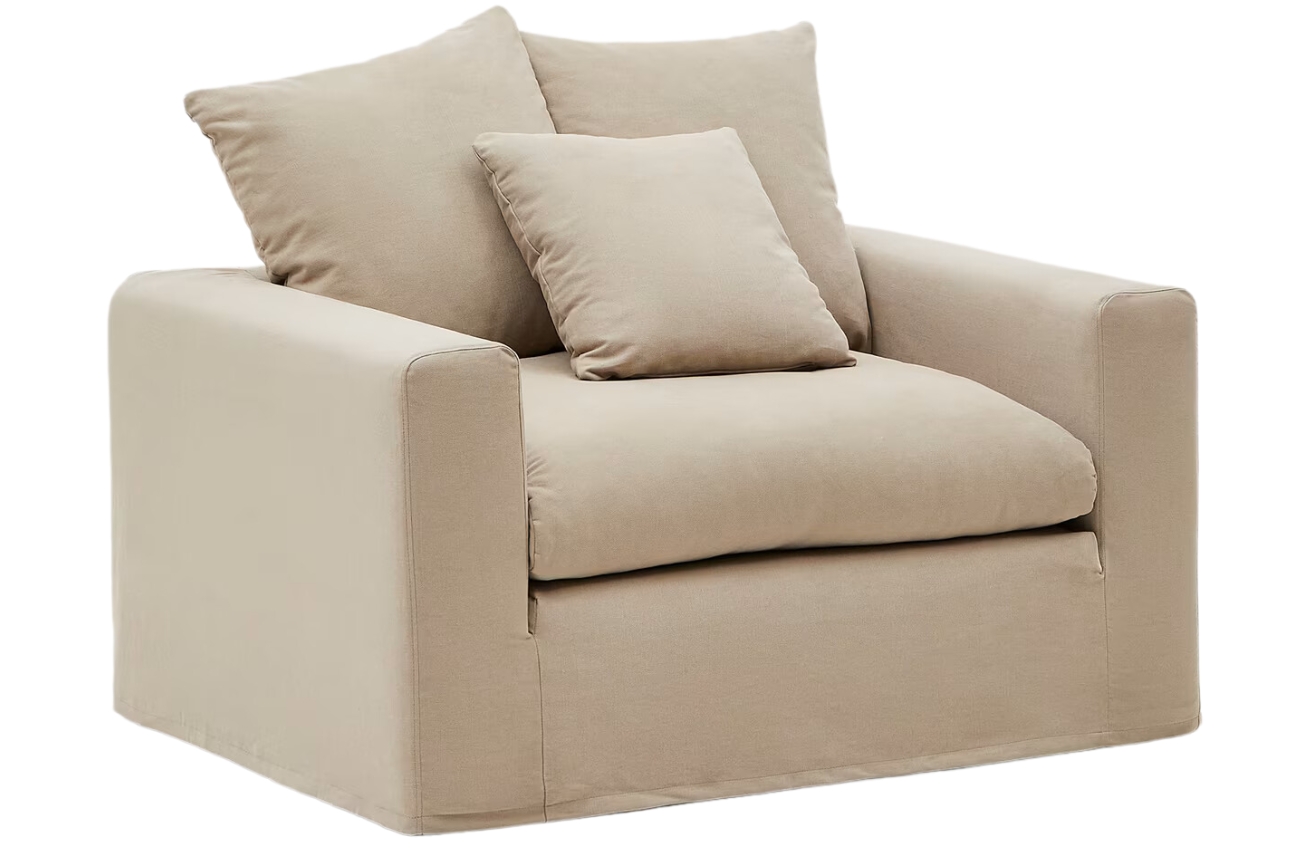 Béžové čalouněné křeslo Kave Home Nora 140 cm Kave Home