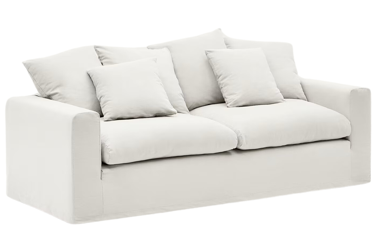 Krémově bílá čalouněná trojmístná pohovka Kave Home Nora 240 cm Kave Home