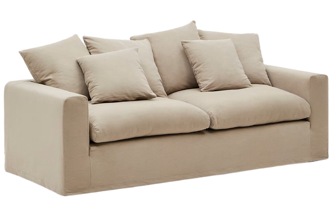 Béžová čalouněná trojmístná pohovka Kave Home Nora 240 cm Kave Home