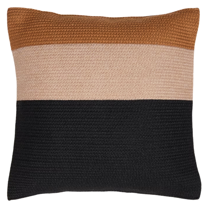 Hnědo-černý povlak na polštář Kave Home Saigua 45 x 45 cm Kave Home