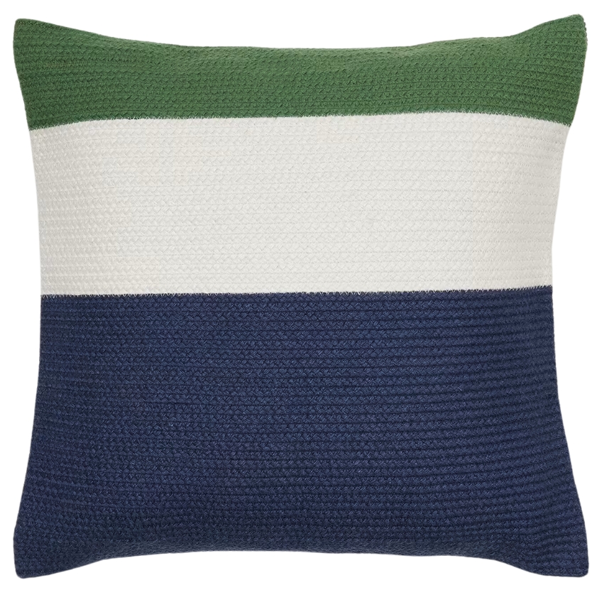 Zeleno-modrý povlak na polštář Kave Home Saigua 45 x 45 cm Kave Home