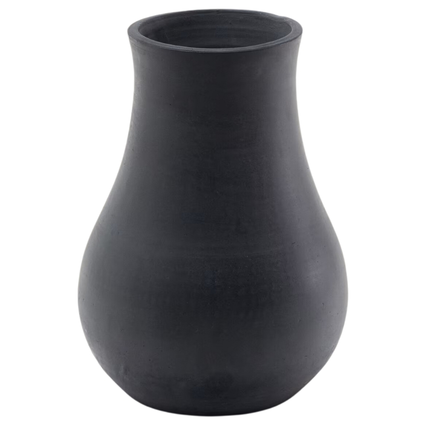 Černá terakotová váza Kave Home Silaia 42 cm Kave Home