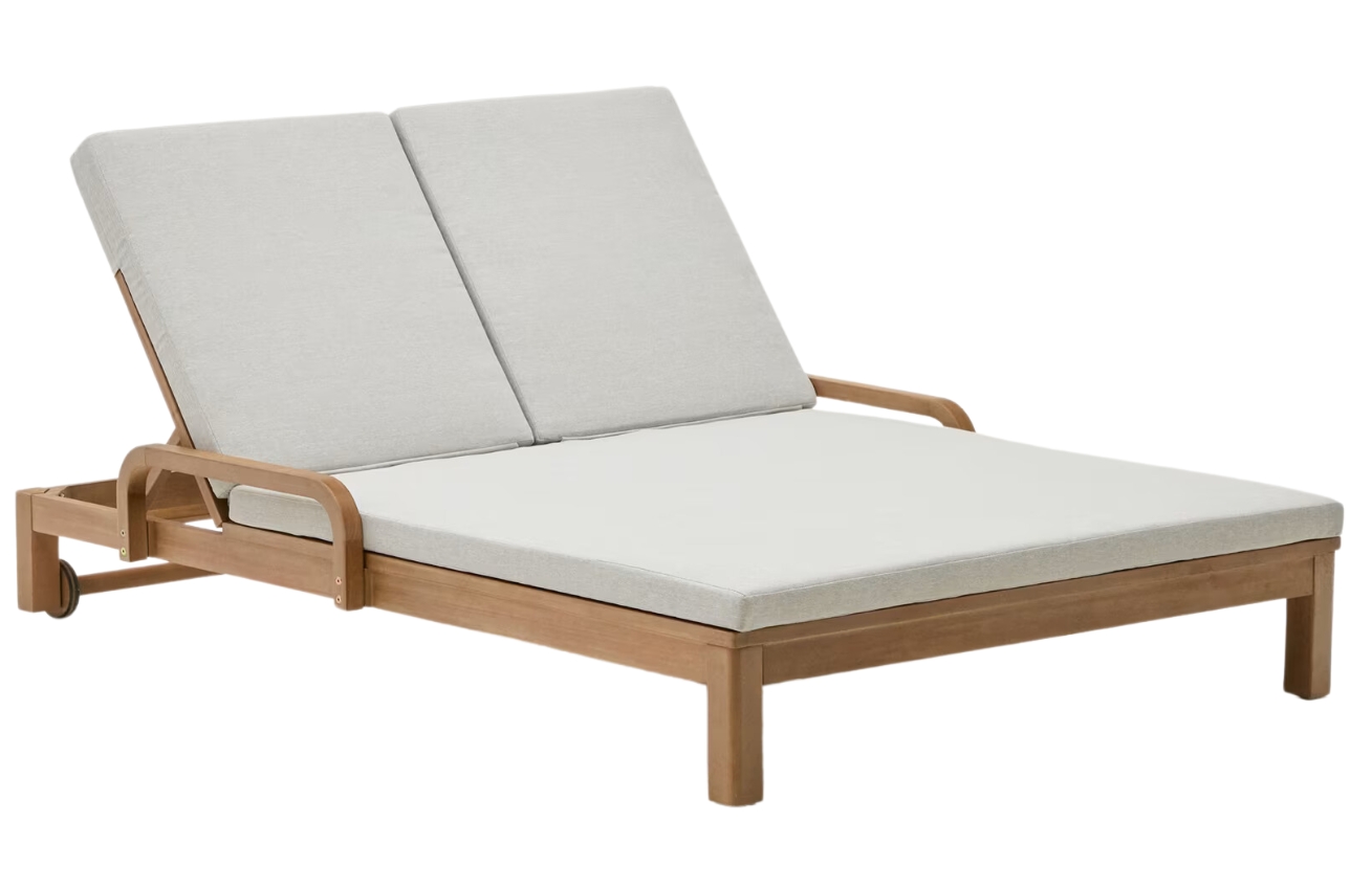 Dřevěné zahradní dvojlehátko Kave Home Sonsaura Kave Home