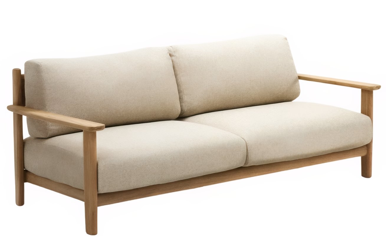 Béžová trojmístná zahradní pohovka Kave Home Tirant 212 cm Kave Home