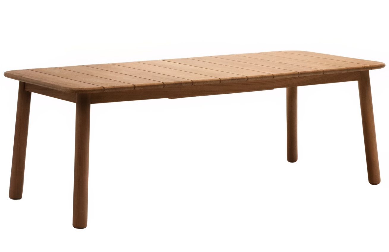 Teakový zahradní rozkládací stůl Kave Home Turqueta 220 / 294 x 100 cm Kave Home
