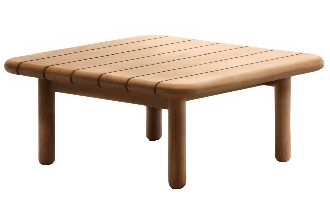 Teakový zahradní stolek Kave Home Turqueta 70 x 70 cm Kave Home