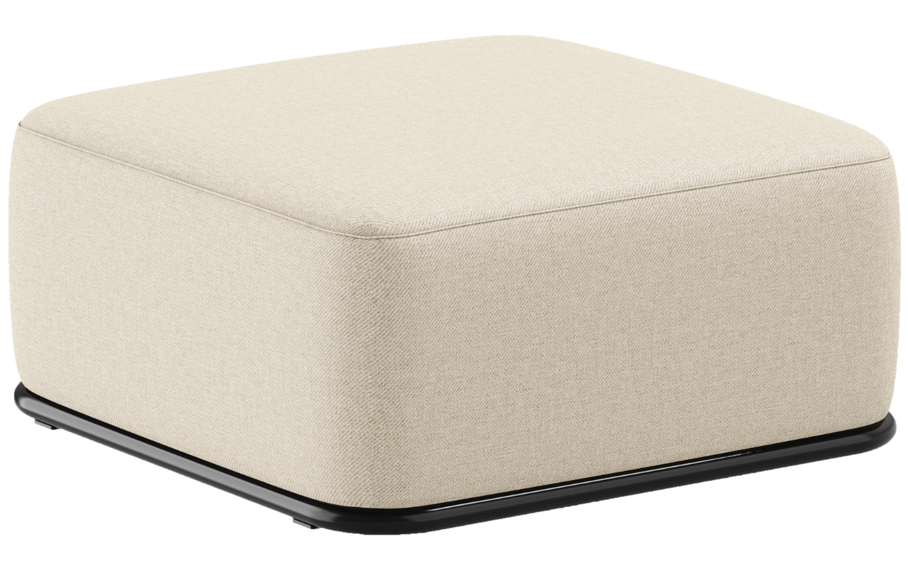 Sit Sit Béžová čalouněná zahradní podnožka Straw 80 x 80 cm Sit Sit