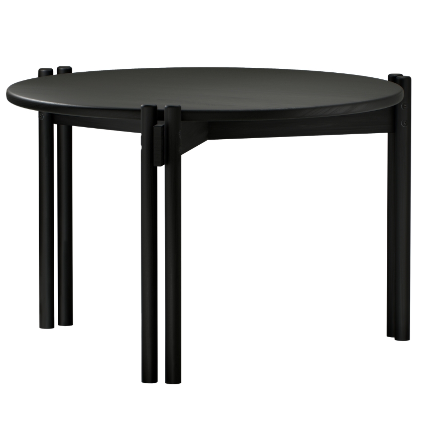 Černý dřevěný konferenční stolek Karup Design Sticks 60 cm Karup Design