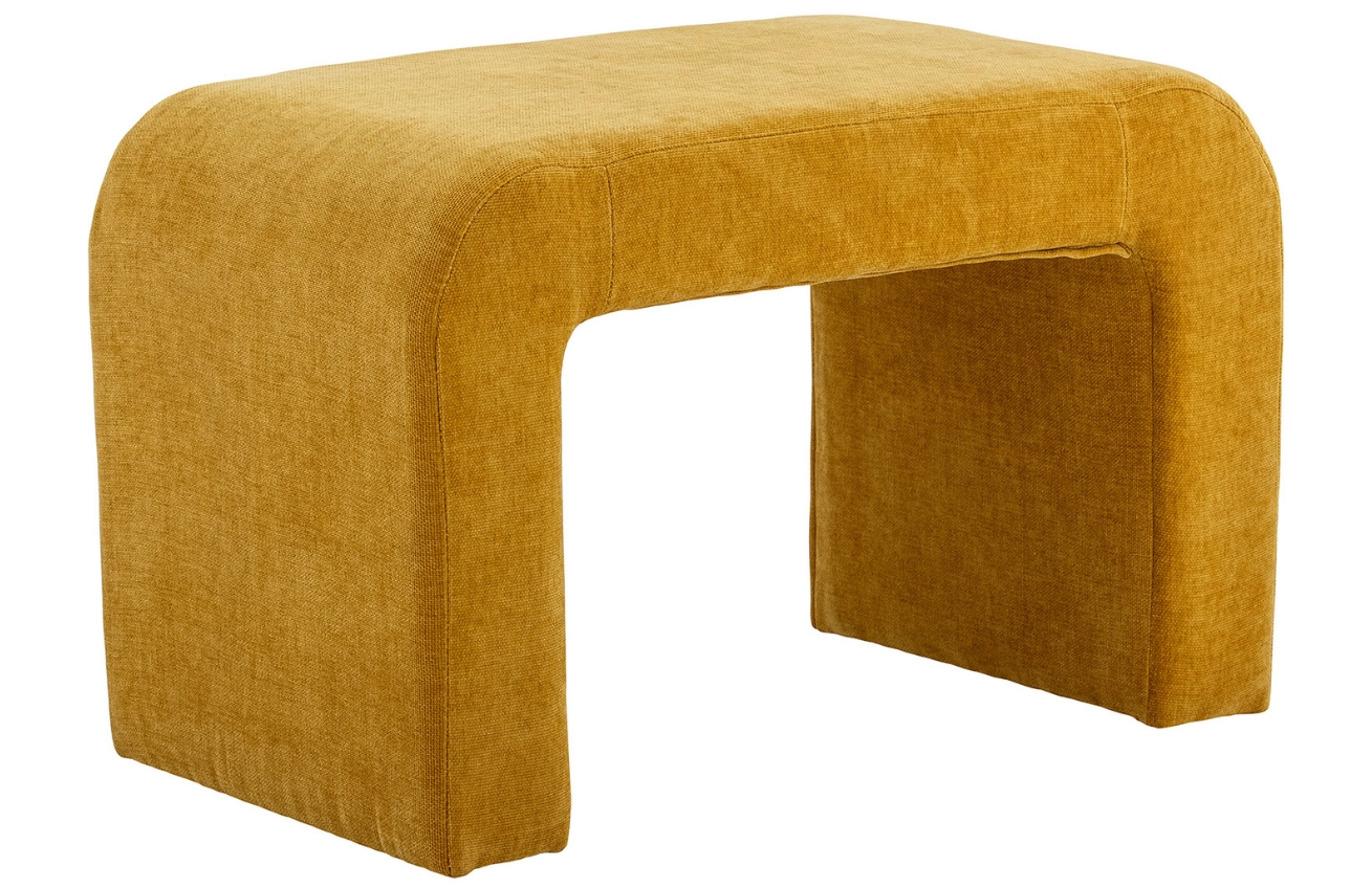 Hořčicově žlutá čalouněná stolička Bloomingville Bobbie 45 cm Bloomingville