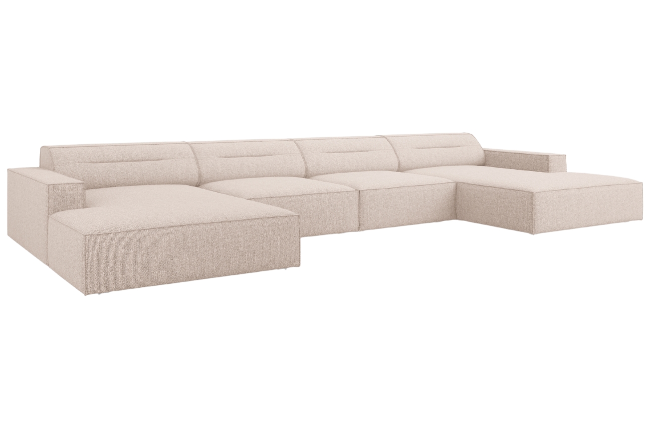 Béžová čalouněná rohová pohovka do "U" Windsor & Co Lupus 364 cm Windsor & Co