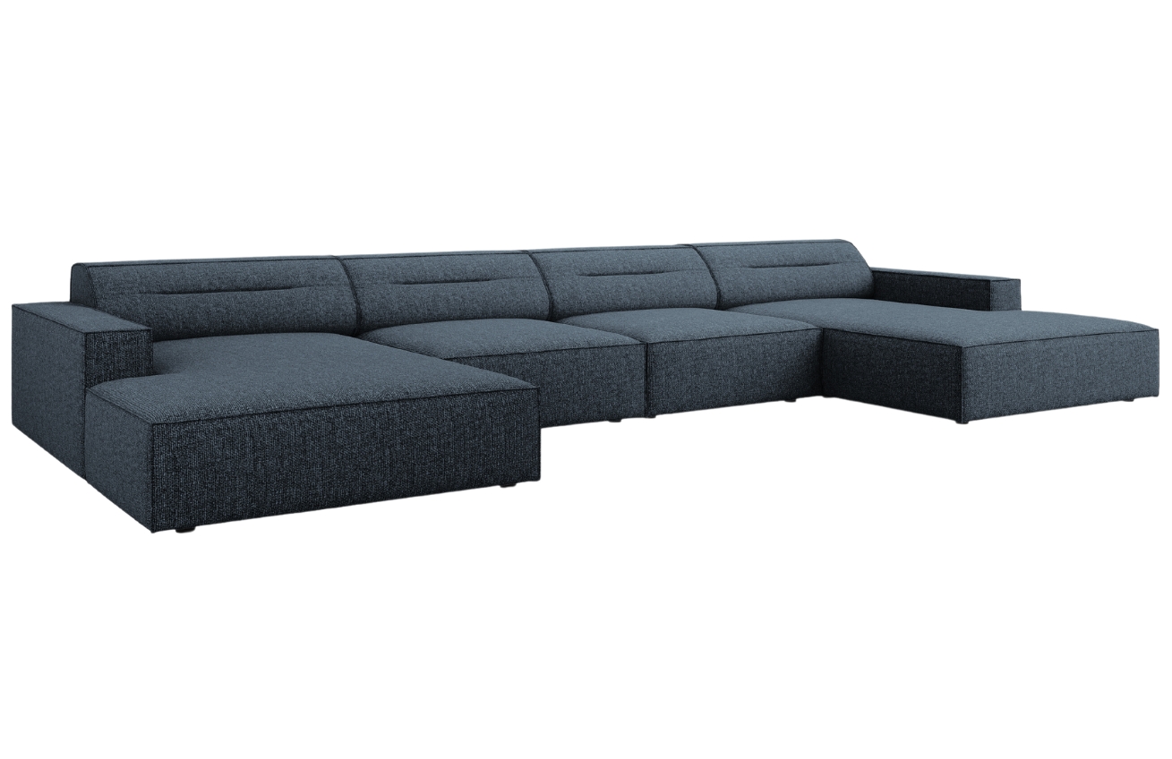Královsky modrá čalouněná rohová pohovka do "U" Windsor & Co Lupus 364 cm Windsor & Co