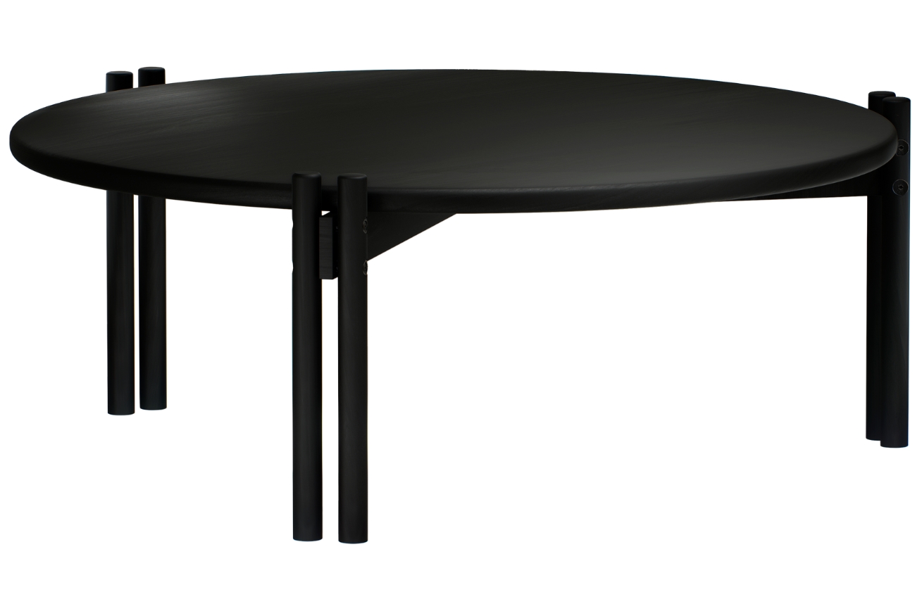 Černý dřevěný konferenční stolek Karup Design Sticks 80 cm Karup Design
